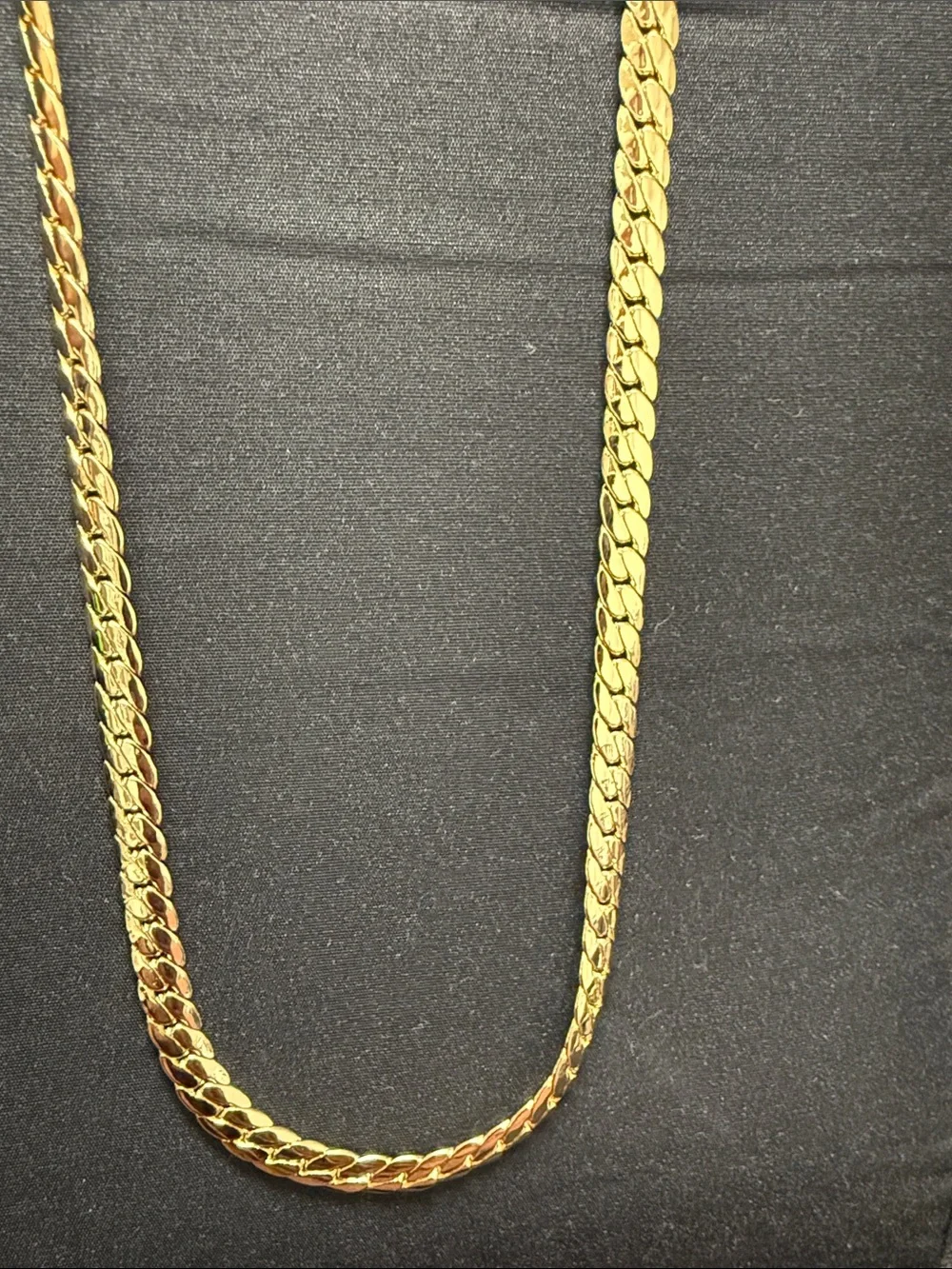14K Gold-Filled Curb/Cuban Chain Necklace for Men - 24”